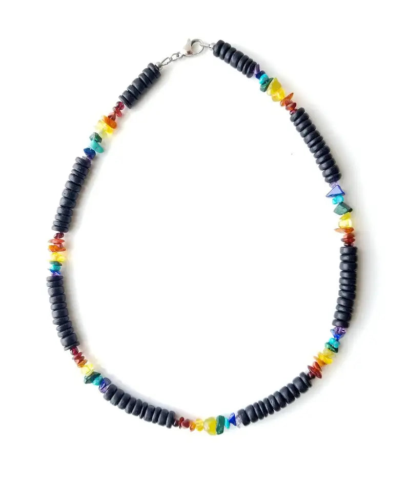 Mens Tribal Mens Summer Turquoise Necklace Mens Boho Necklace