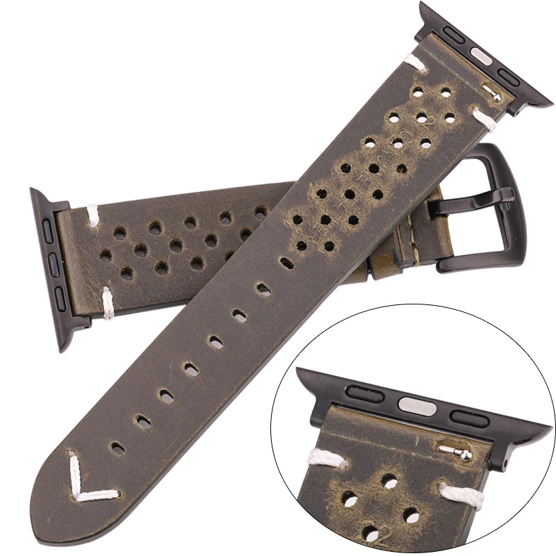 Lady Genuine Leather Strap For Apple Watch Band