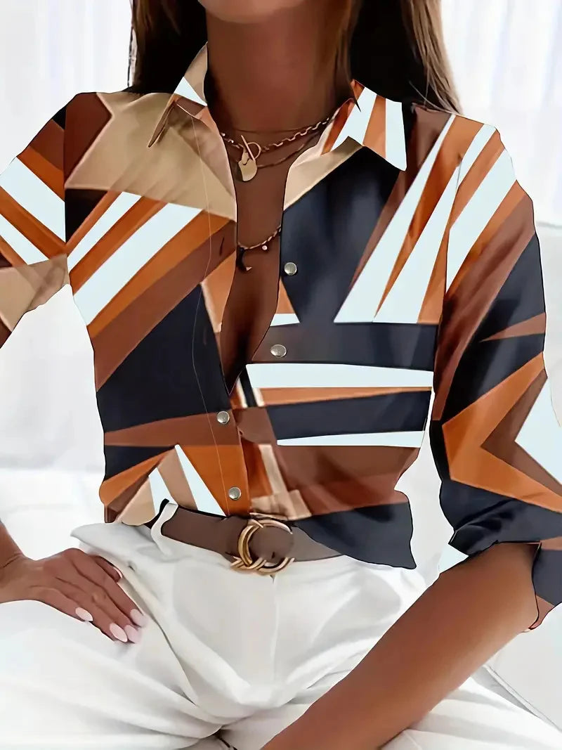 Women's shirts slim fit sexy soft and comfortable loose button lapel spring summer designer design plus size 2024